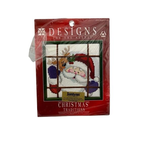 Janlynn Designs for the Needle Santa Cross Stitch Kit - Picture 1 of 2